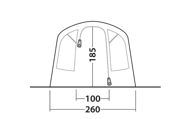 Outwell Monterey 4 Air aufblasbares Familienzelt für 4 Personen - Boatcamper
