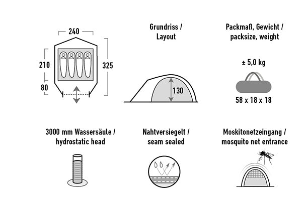 NEVADA 4.1 - 4-Personen Kuppelzelt