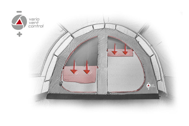 Familien-Tunnelzelt BOZEN 5.0 - Boatcamper